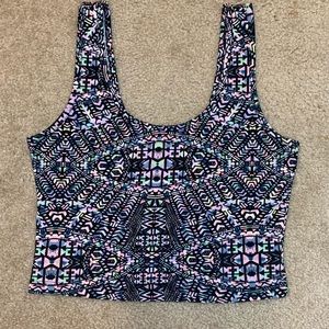 Patterned Tie Dye Crop Top